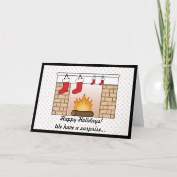 Christmas Card Pregnancy Announcement Twins!! by FuzzyFeeling at Zazzle