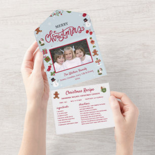 Christmas Card Recipe Collage Photo Christmas