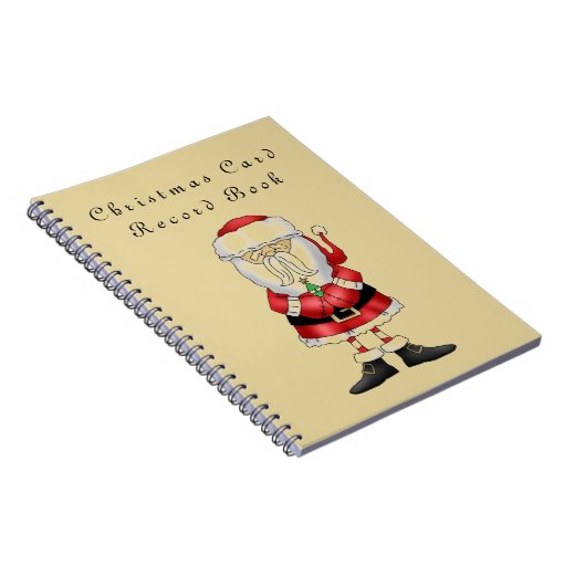 Christmas Card Record Book Zazzle