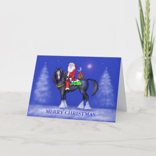 Christmas Card _ Santa on Horseback