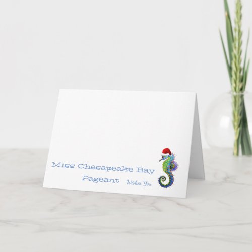 Christmas Card_Seahorse Custom Holiday Card