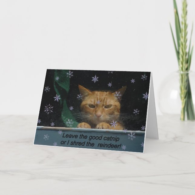 Christmas Card 'Shred rhe Reindeer' (Front)