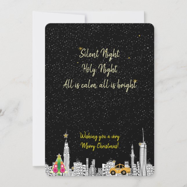 Christmas card Silent Night Holy Night (Front)