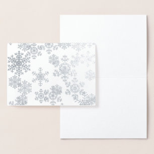 Christmas Card-Snowflakes Foil Card