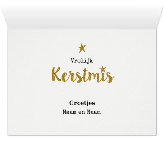 Christmas card sparkle and glamor gold ASTRE (Inside Horizontal (Bottom))