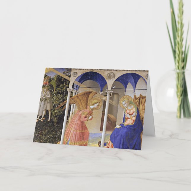 Christmas Card: The Annunciation by Fra Angelico Holiday Card (Front)