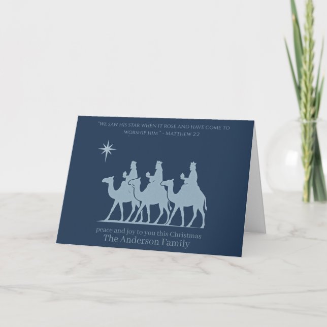 Christmas Card – The Star of Bethlehem & Wise Men (Front)