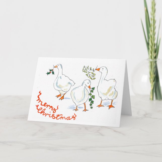 Christmas Card - Three Geese (Front)