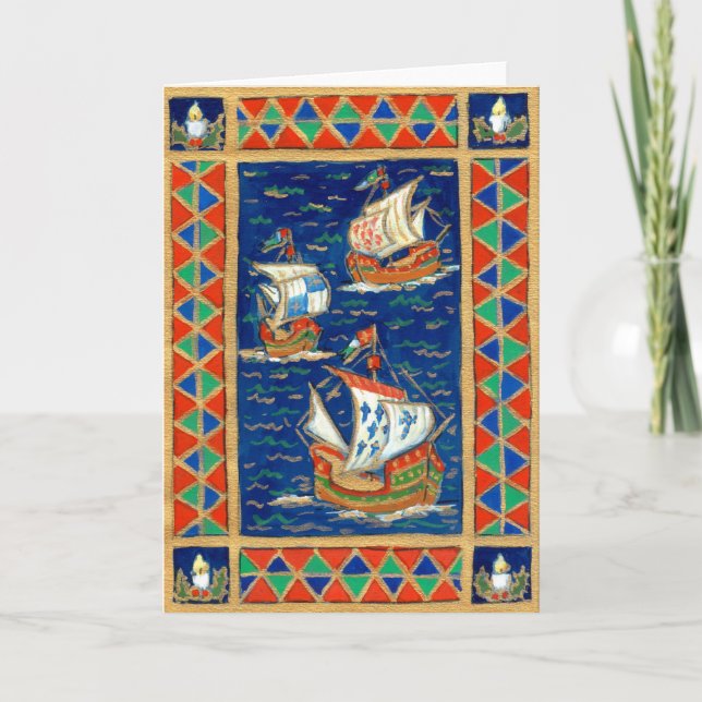 Christmas Card - Three Ships (Front)