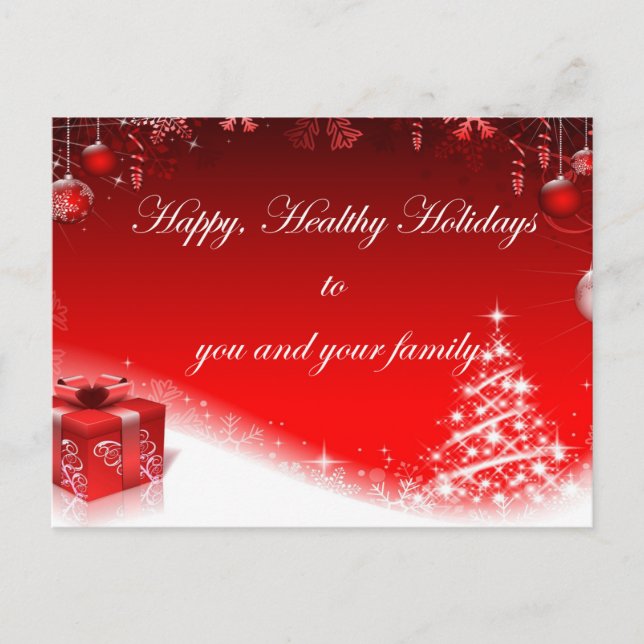 Christmas card to you and your family (Front)