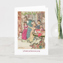 Christmas Card Vintage Charles Dickens Party