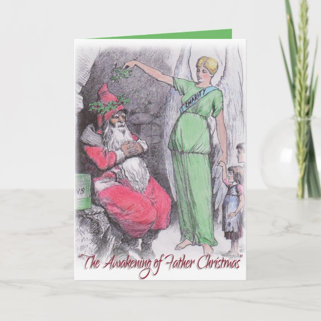 Christmas Card Vintage Father Christmas (Front)