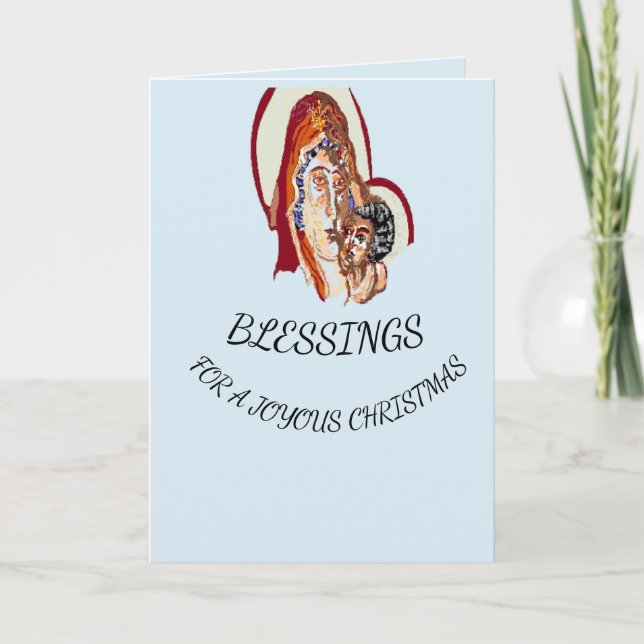 Christmas Card Virgin Mary & Lord jesus Christ (Front)