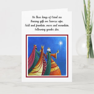 Christmas Card - We three kings of Orient are