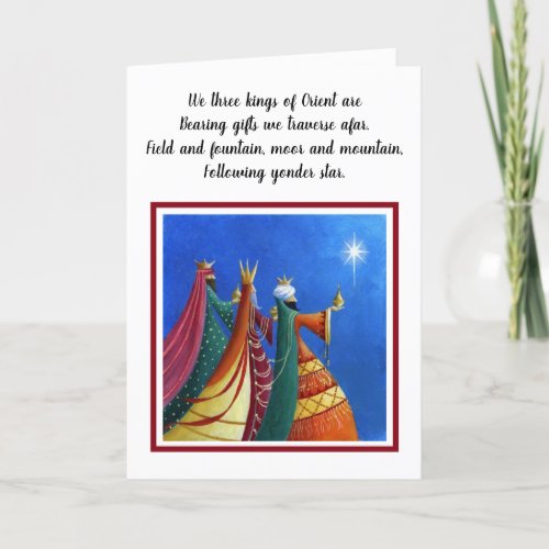 Christmas Card _ We three kings of Orient are