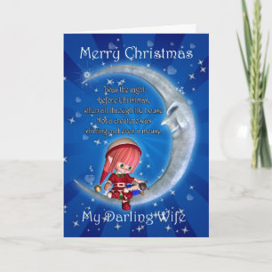 Christmas card, Wife Christmas, Snowman on the Moo Holiday Card