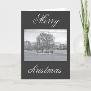 Christmas card winter scene