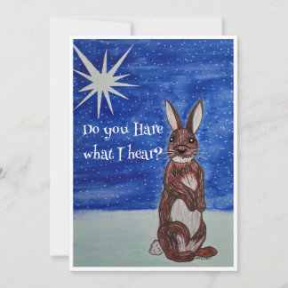 Christmas Card with Bunny