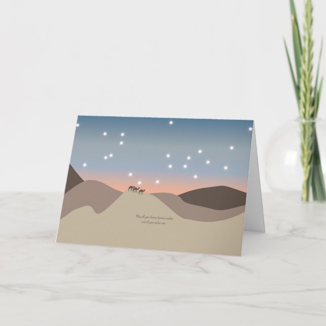 Christmas Card with Camels (Front)