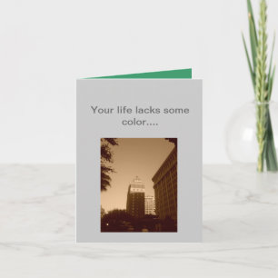 Christmas card with color