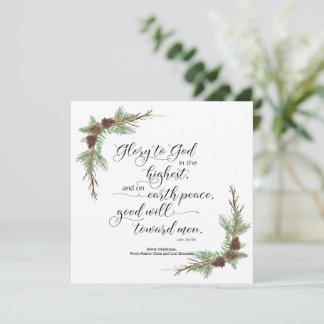 Christmas Card with KJV Bible Verse
