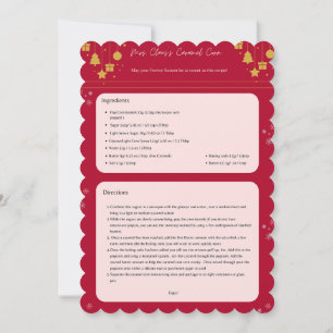 Christmas card (with recipe)