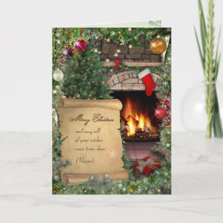 Christmas Card with Recipient's Name