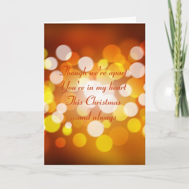 Christmas Card with romantic verse (Front)