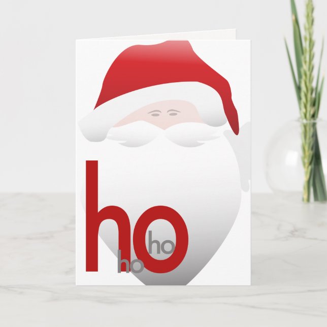 Christmas card with Santa (Front)