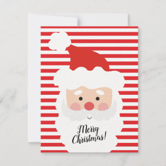 Christmas card with Santa Claus.