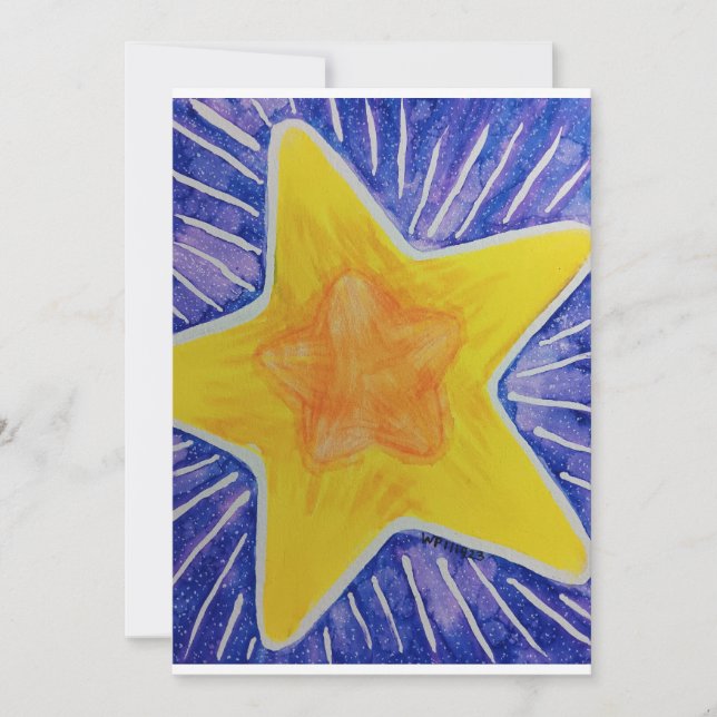 Christmas Card with Star (Front)