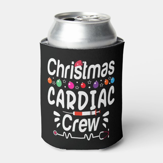 Christmas Cardiac Crew Can Cooler (Can Front)