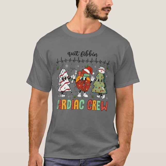 Christmas Cardiac Nurse Christmas Heart boy T-Shirt (Front)