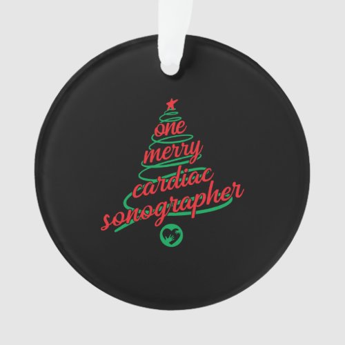 Christmas cardiac sonographer design   ornament