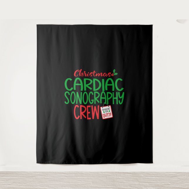 Christmas cardiac sonographer  tapestry (Front)