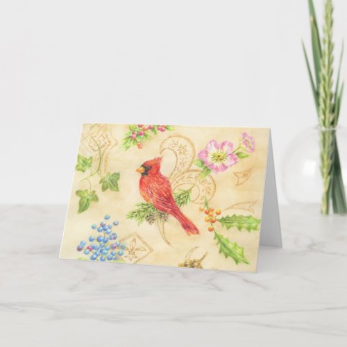 Christmas Cardinal Any Occasion Blank Note Cards