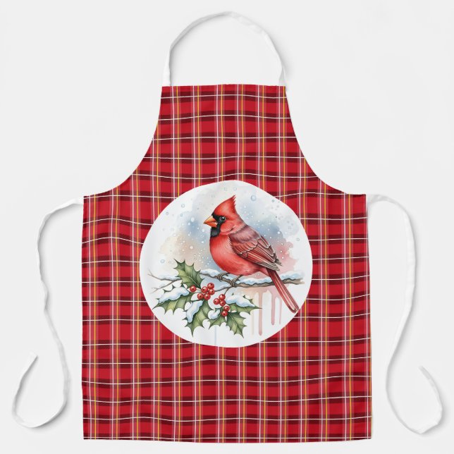 Christmas Cardinal Apron (Front)