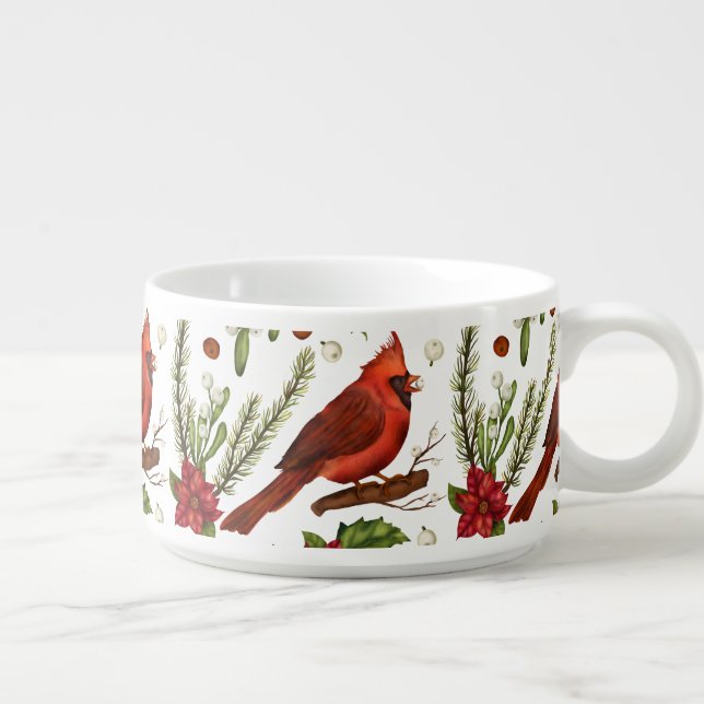 Christmas Cardinal Bowl (Left)