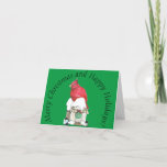 Christmas Cardinal Designed Folded Card