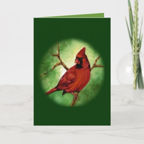 Christmas Cardinal Greeting Card