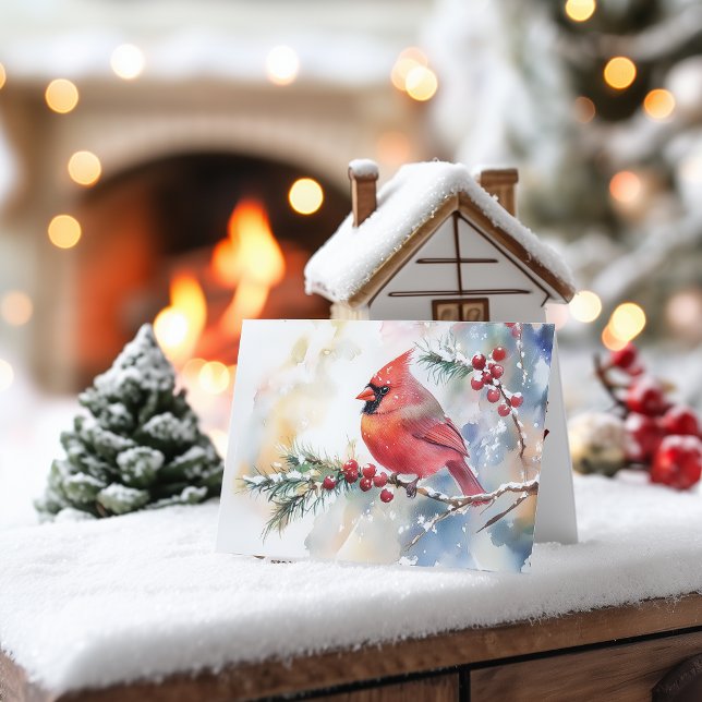 Christmas Cardinal Holiday Card (Creator Uploaded)