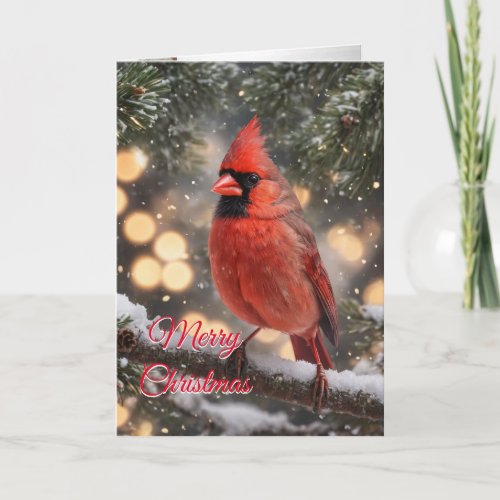 Christmas Cardinal Holiday Card