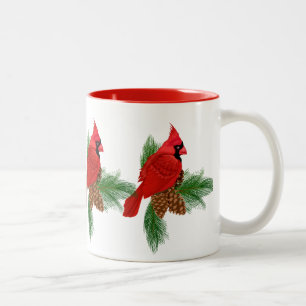 Christmas Cardinal Holiday coffee mug