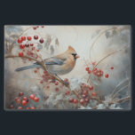 Christmas Cardinal Holly Berry in Winter Decoupage Tissue Paper<br><div class="desc">Add a touch of delicate charm to your gifts and projects with our exquisite tissue paper featuring a beautiful Christmas Cardinal Holly Berry in Winter crafts. Elevate your packaging and decoupage crafting with these elegant designs, perfect for weddings, birthdays, and special occasions. Shop now and make every presentation a work...</div>