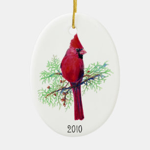Christmas Cardinal Photo Ornament to Customize