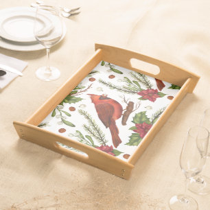 Christmas Cardinal Serving Tray