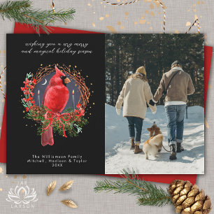 Christmas Cardinal Yule Solstice Holiday Photo Card