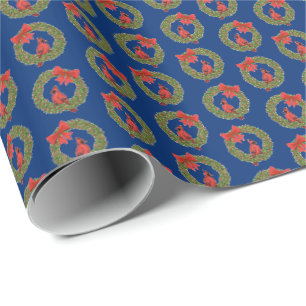 Christmas Cardinals Wrapping Paper