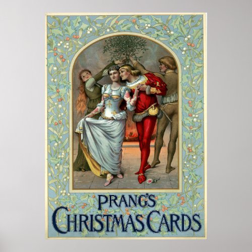 Christmas cards by Louis Prang Poster