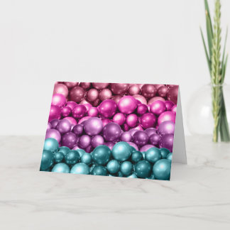 Christmas Cards Decorative Pretty Holiday Balls
